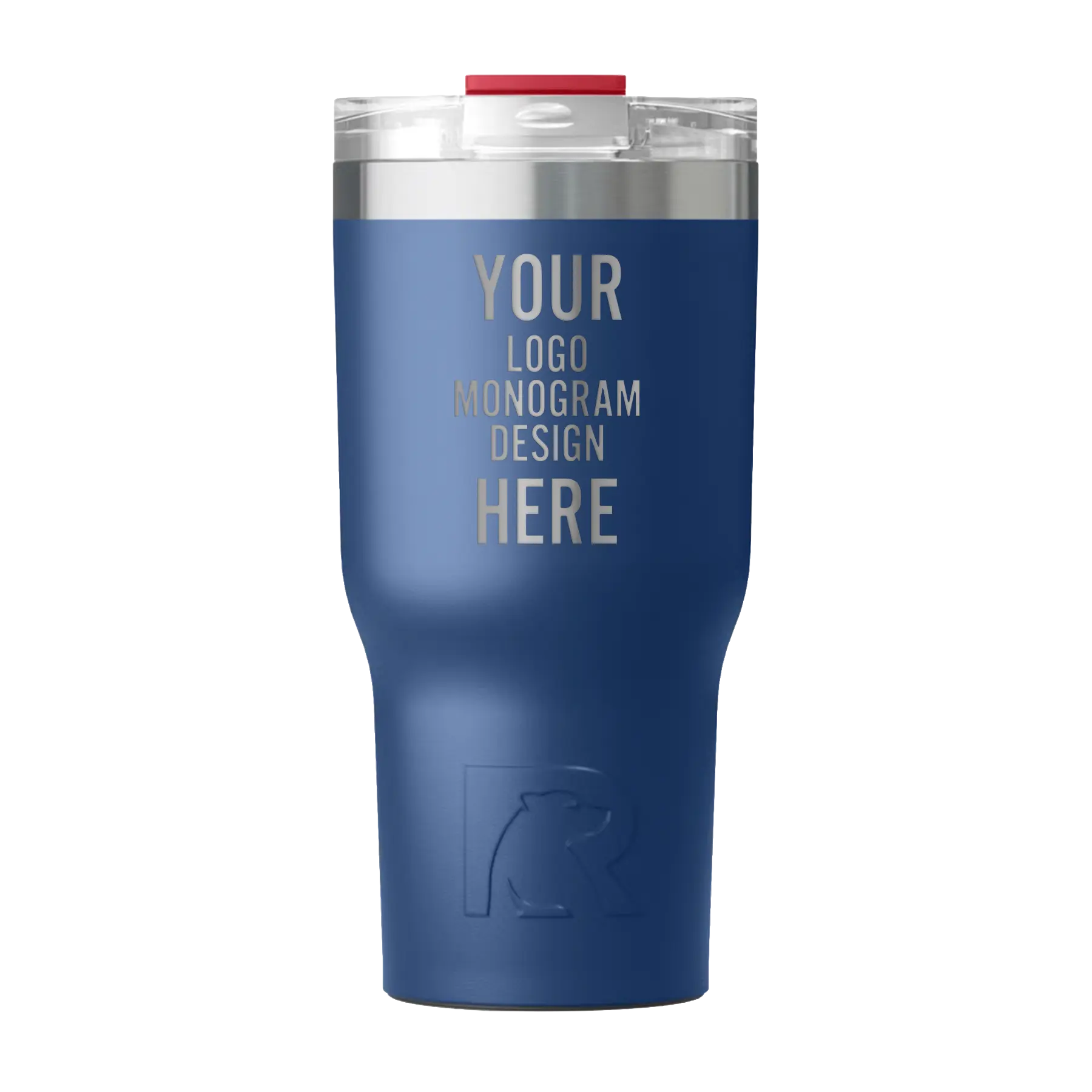 Personalized patriot RTIC 20 oz Essential ceramic-lined tumbler with custom laser engraved logo, monogram, or design