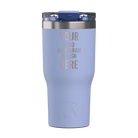 Personalized periwinkle RTIC 20 oz Essential ceramic-lined tumbler with custom laser engraved logo, monogram, or design