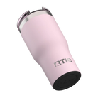 Built-in silicone anti-slip base on pale pink RTIC 20 oz Essential tumbler
