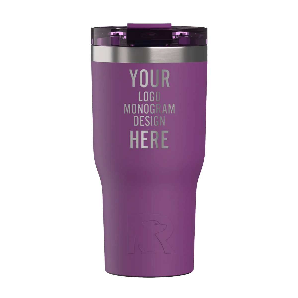 Personalized berry jam RTIC 20 oz Essential ceramic-lined tumbler with custom laser engraved logo, monogram, or design