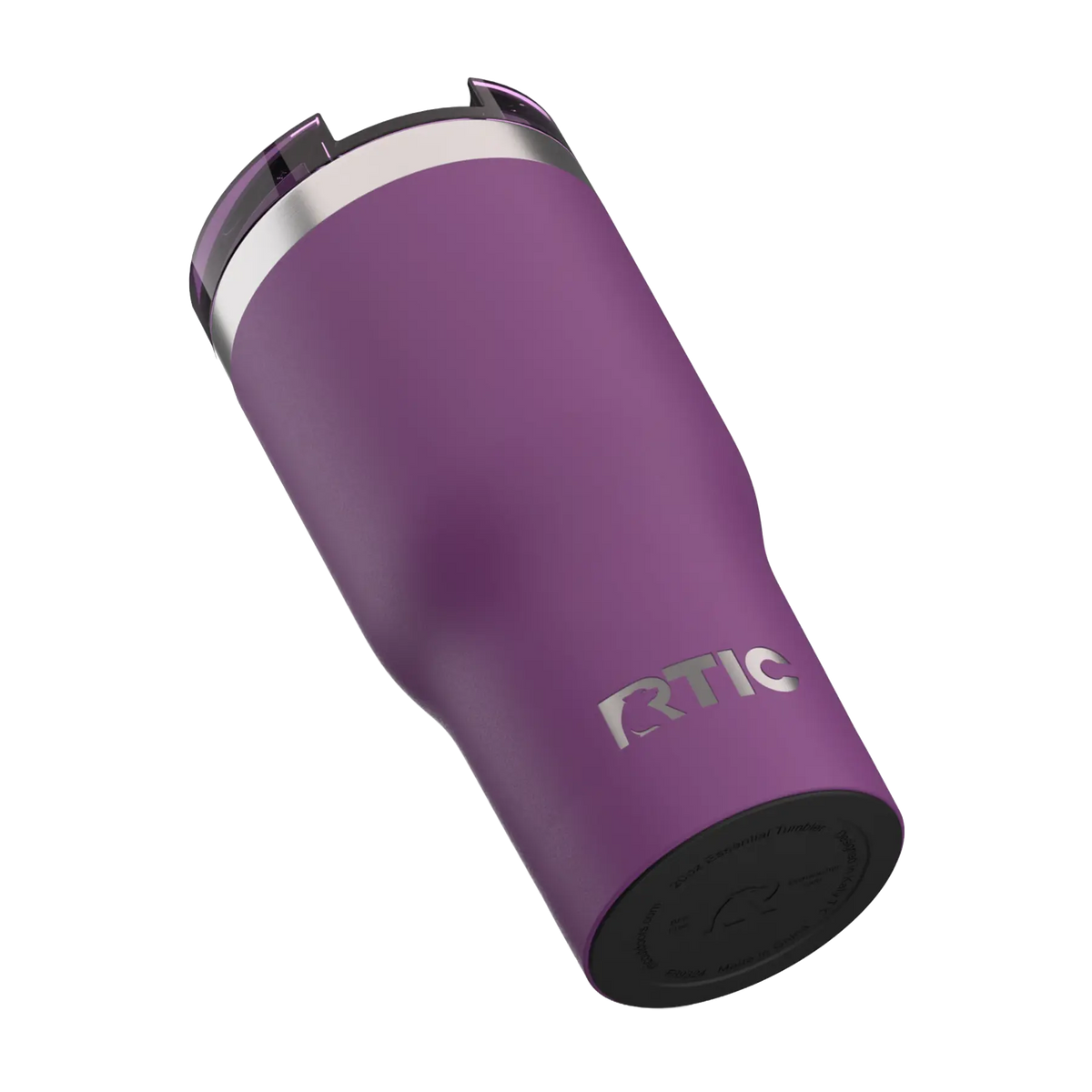 Built-in silicone anti-slip base on berry jam RTIC 20 oz Essential tumbler
