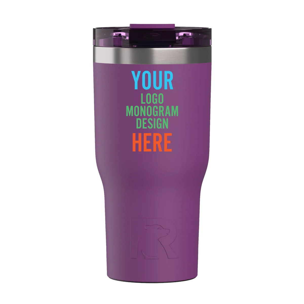 Personalized berry jam RTIC 20 oz Essential ceramic-lined tumbler with custom UV full color print logo, monogram, or design