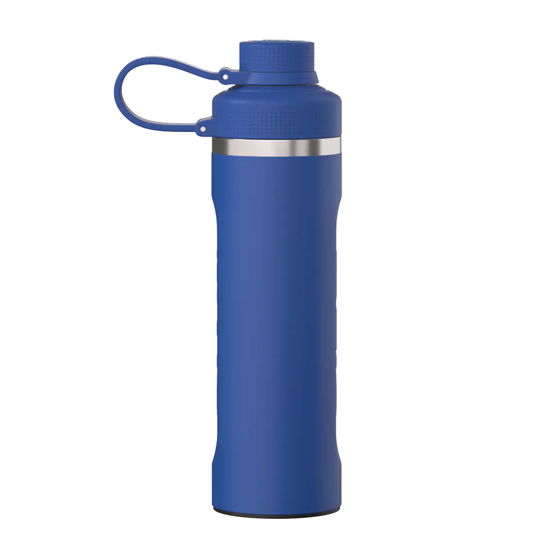 Back view of cobalt RTIC 24 oz Refuel insulated water bottle