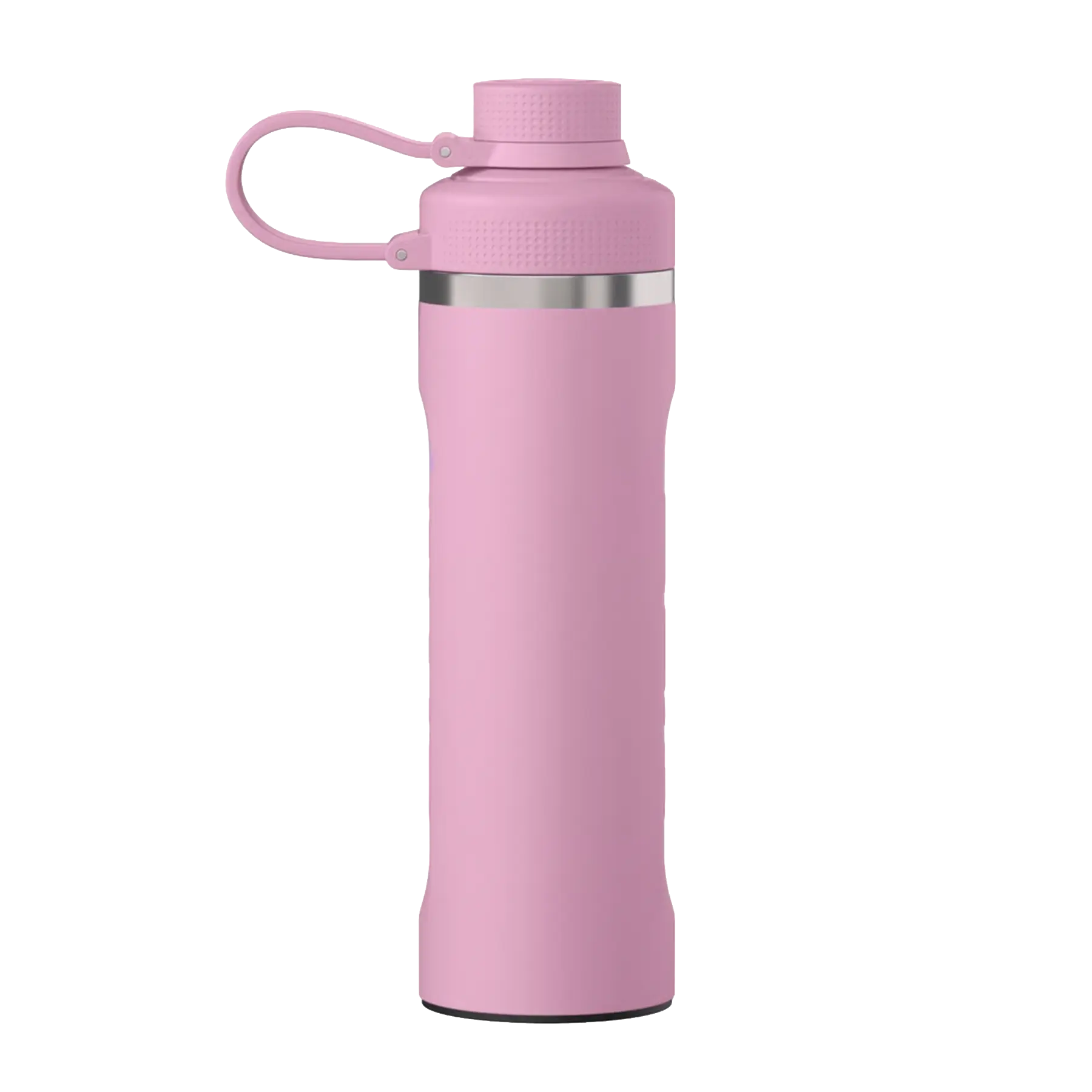 Back view of rosewood RTIC 24 oz Refuel insulated water bottle