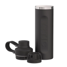 View of lid and removeable shaker of black RTIC 24 oz Refuel water bottle