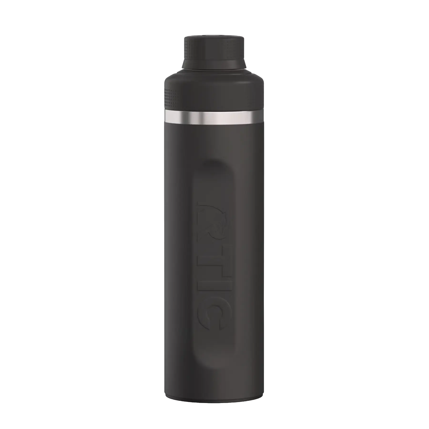 Easy grip sides of black RTIC 24 oz Refuel water bottle