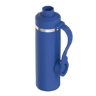 Magnetic lid angle view of cobalt RTIC 24 oz Refuel water bottle
