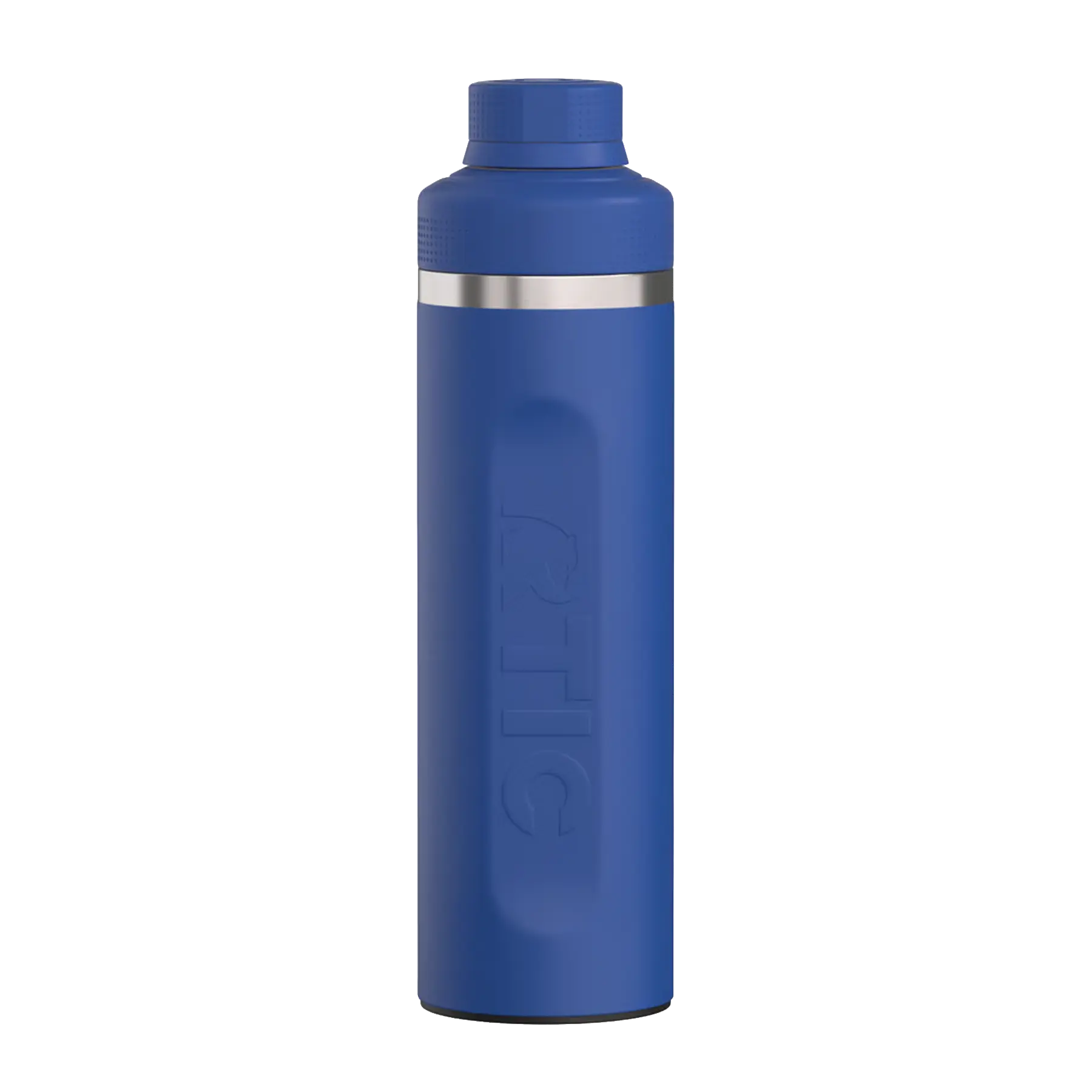Easy grip sides of cobalt RTIC 24 oz Refuel water bottle