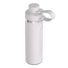 Top angle view of cool grey RTIC 24 oz Refuel water bottle