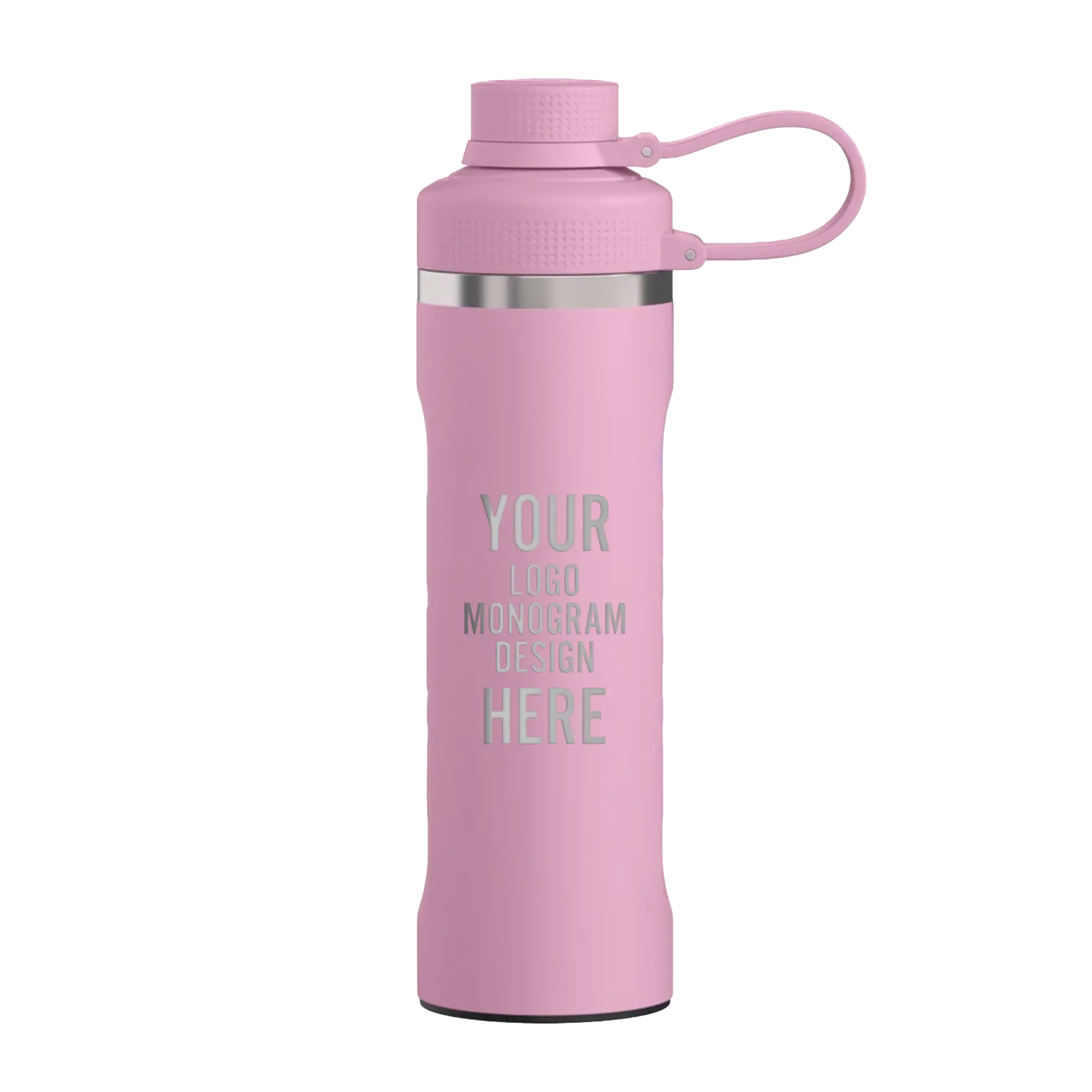 Personalized rosewood RTIC 24 oz Refuel water bottle with custom laser engraved logo, monogram, or design
