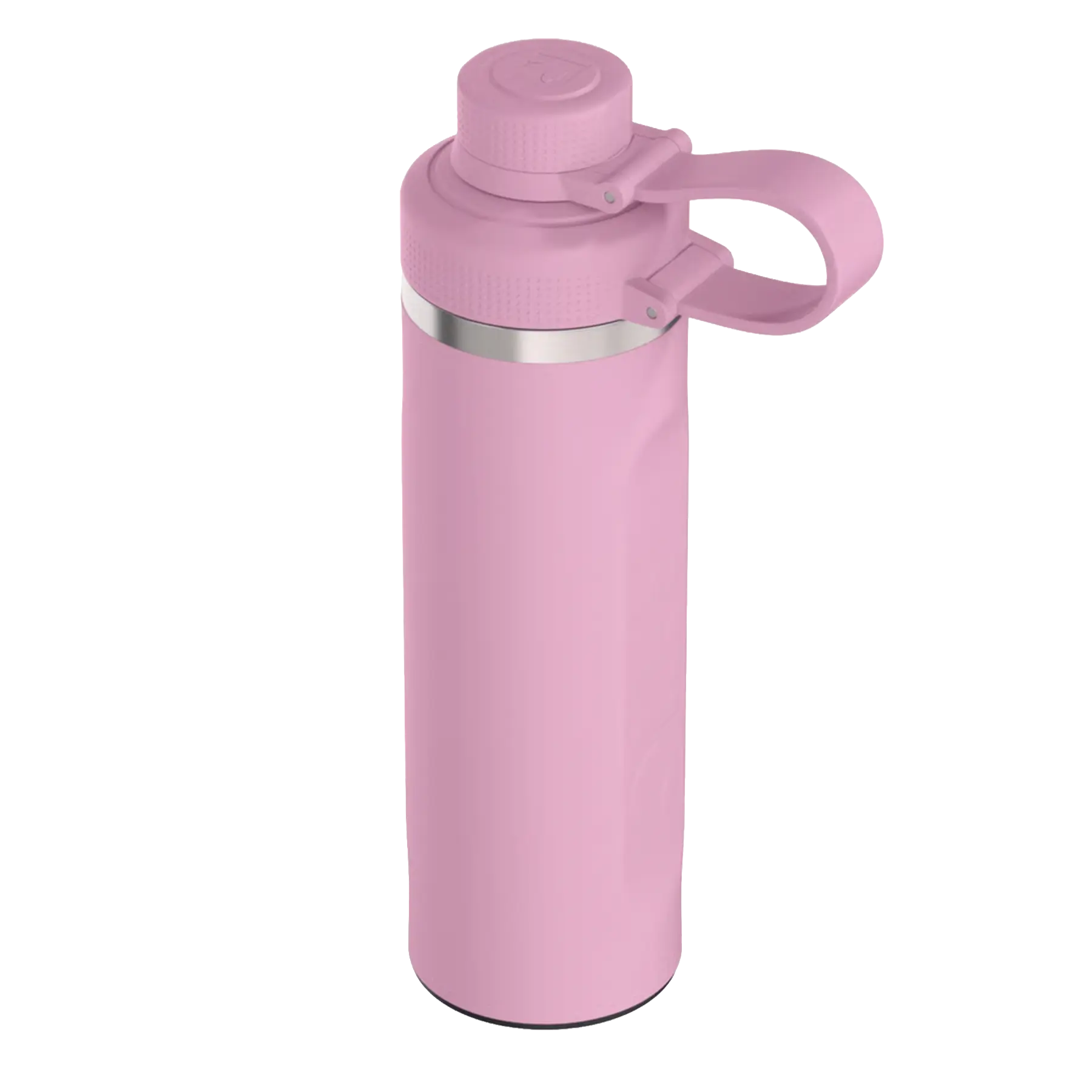 Top angle view of rosewood RTIC 24 oz Refuel water bottle