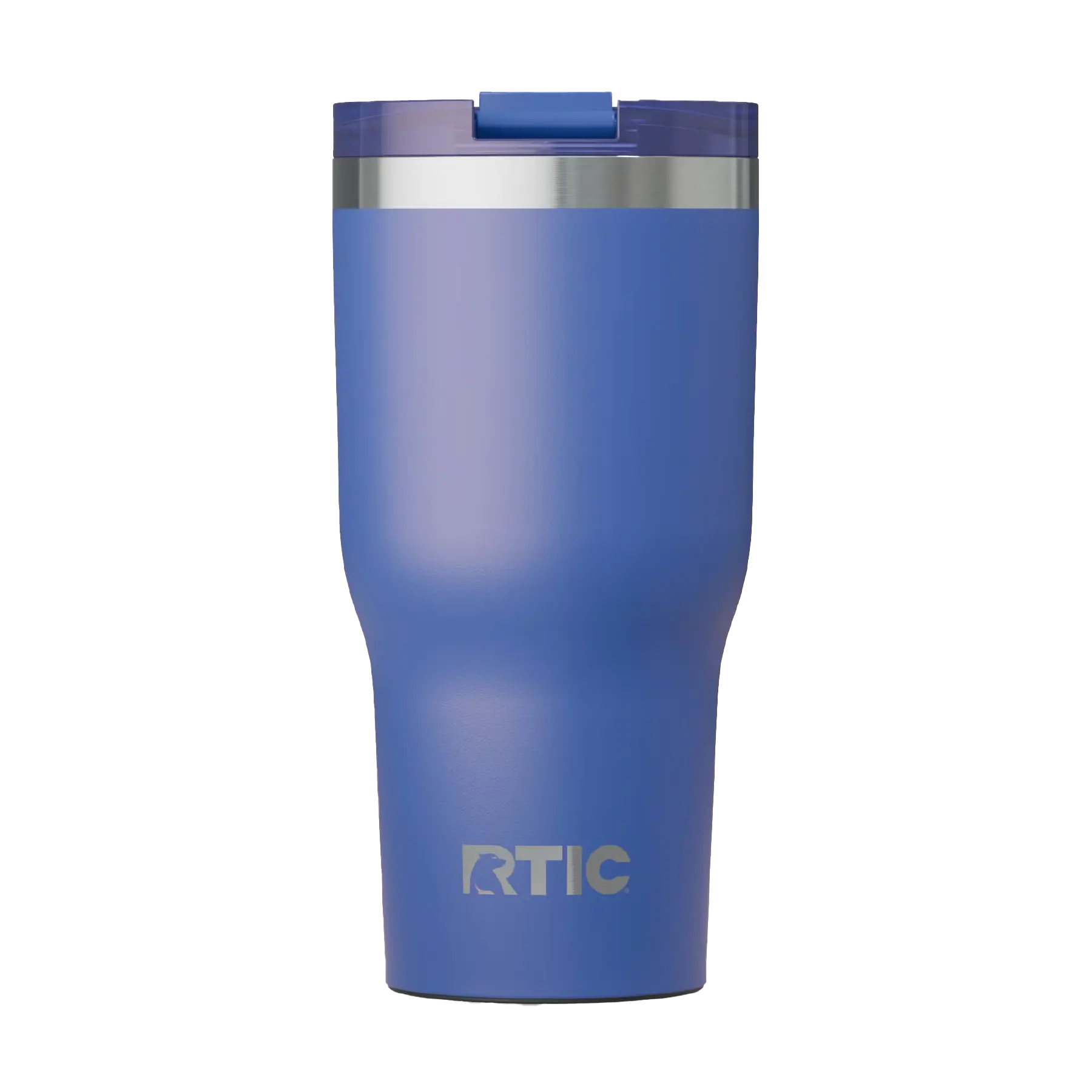 Back view of cobalt RTIC 30 oz Essential insulated tumbler
