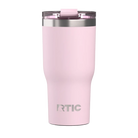 Back view of pale pink RTIC 30 oz Essential insulated tumbler