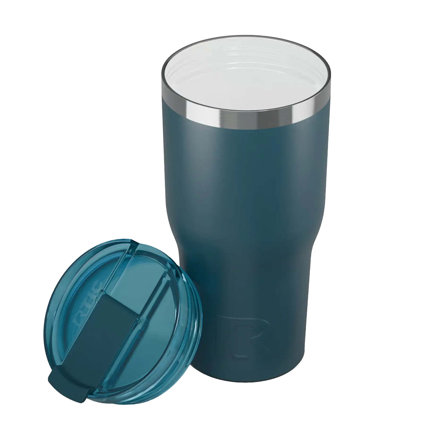 Ceramic-lined interior of marine RTIC 30 oz Essential tumbler
