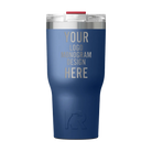 Personalized patriot RTIC 30 oz Essential ceramic-lined tumbler with custom laser engraved logo, monogram, or design