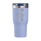 Personalized periwinkle RTIC 30 oz Essential ceramic-lined tumbler with custom laser engraved logo, monogram, or design