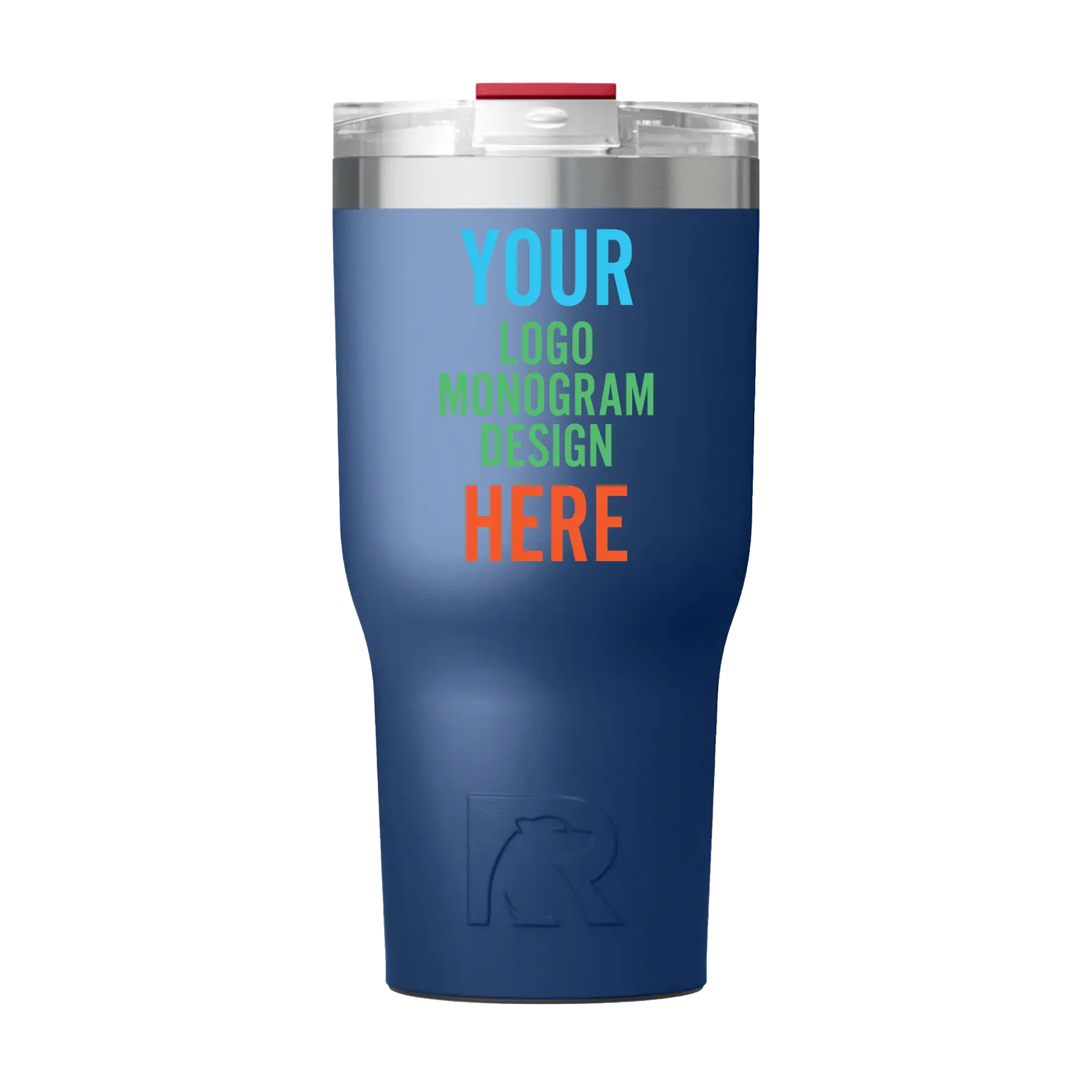 Personalized patriot RTIC 30 oz Essential ceramic-lined tumbler with custom UV full color print logo, monogram, or design