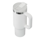 Spill-resistant travel lid for white RTIC 30 oz Road Trip tumbler