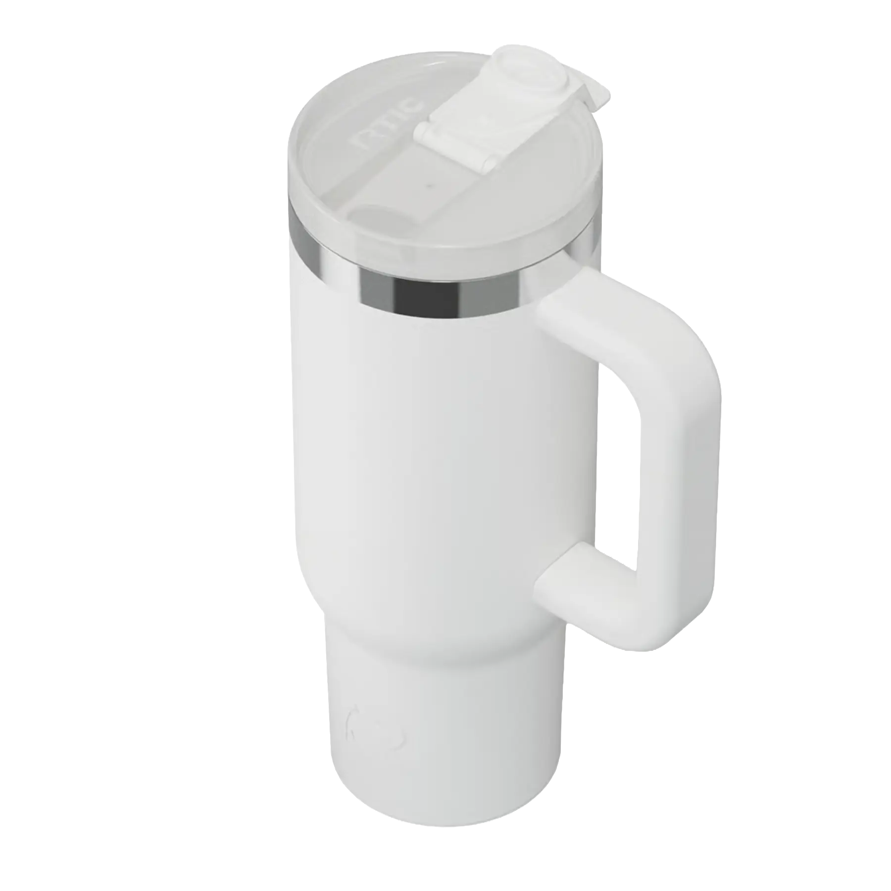 Spill-resistant travel lid for white RTIC 30 oz Road Trip tumbler