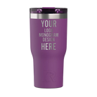 Personalized berry jam RTIC 30 oz Essential ceramic-lined tumbler with custom laser engraved logo, monogram, or design