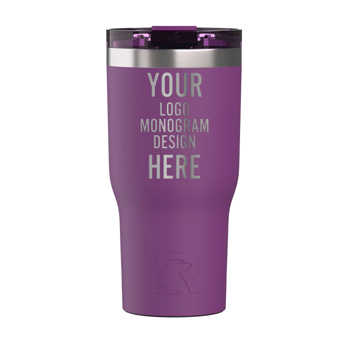 Personalized berry jam RTIC 30 oz Essential ceramic-lined tumbler with custom laser engraved logo, monogram, or design