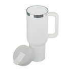 Ceramic-lined interior of white RTIC 40 oz Road Trip tumbler
