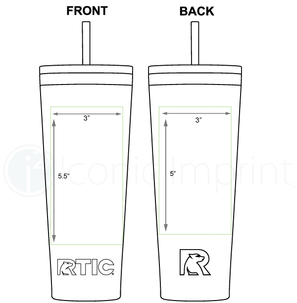 RTIC Everyday 28 oz Tumbler Imprint Area