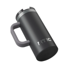 Built-in silicone anti-slip base on graphite RTIC 16 oz Road Trip travel mug