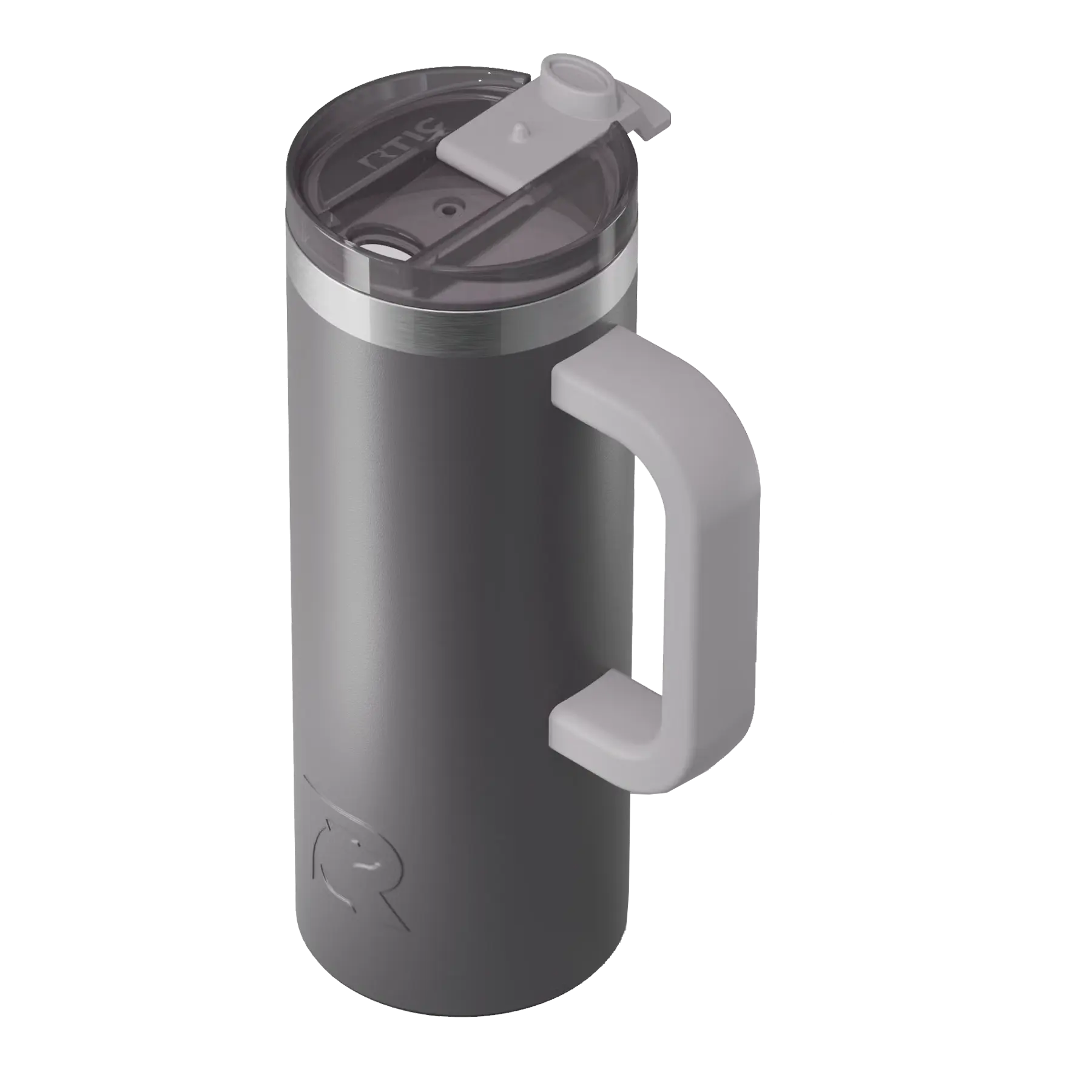 Spill-resistant flip lid for graphite RTIC 20 oz Road Trip travel mug
