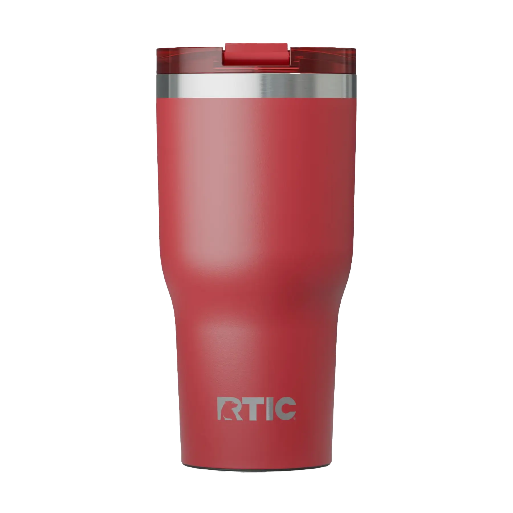 Back view of flag red RTIC 20 oz Essential insulated tumbler