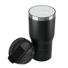 Ceramic-lined interior of black RTIC 20 oz Essential tumbler