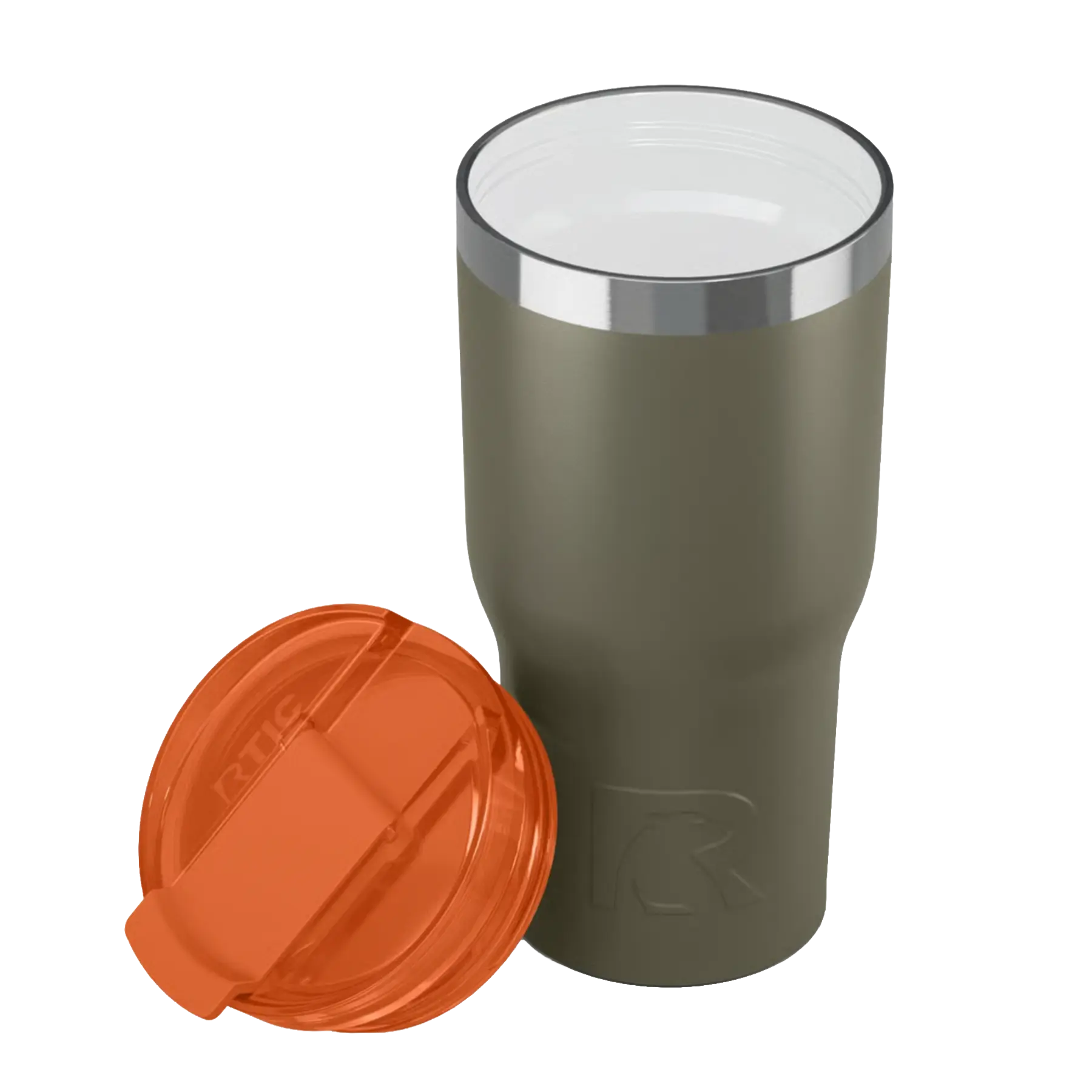 Ceramic-lined interior of trailblazer RTIC 20 oz Essential tumbler