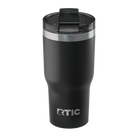 Spill-resistant travel lid for black RTIC 20 oz Essential tumbler
