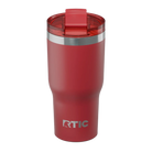 Spill-resistant travel lid for flag red RTIC 20 oz Essential tumbler