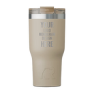 Personalized beach RTIC 20 oz Essential ceramic-lined tumbler with custom laser engraved logo, monogram, or design