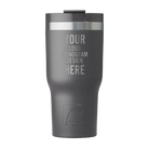 Personalized graphite RTIC 20 oz Essential ceramic-lined tumbler with custom laser engraved logo, monogram, or design