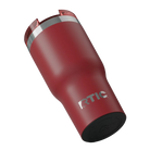 Built-in silicone anti-slip base on flag red RTIC 20 oz Essential tumbler