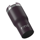 Built-in silicone anti-slip base on plum RTIC 20 oz Essential tumbler