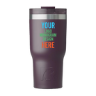 Personalized plum RTIC 20 oz Essential ceramic-lined tumbler with custom UV full color print logo, monogram, or design