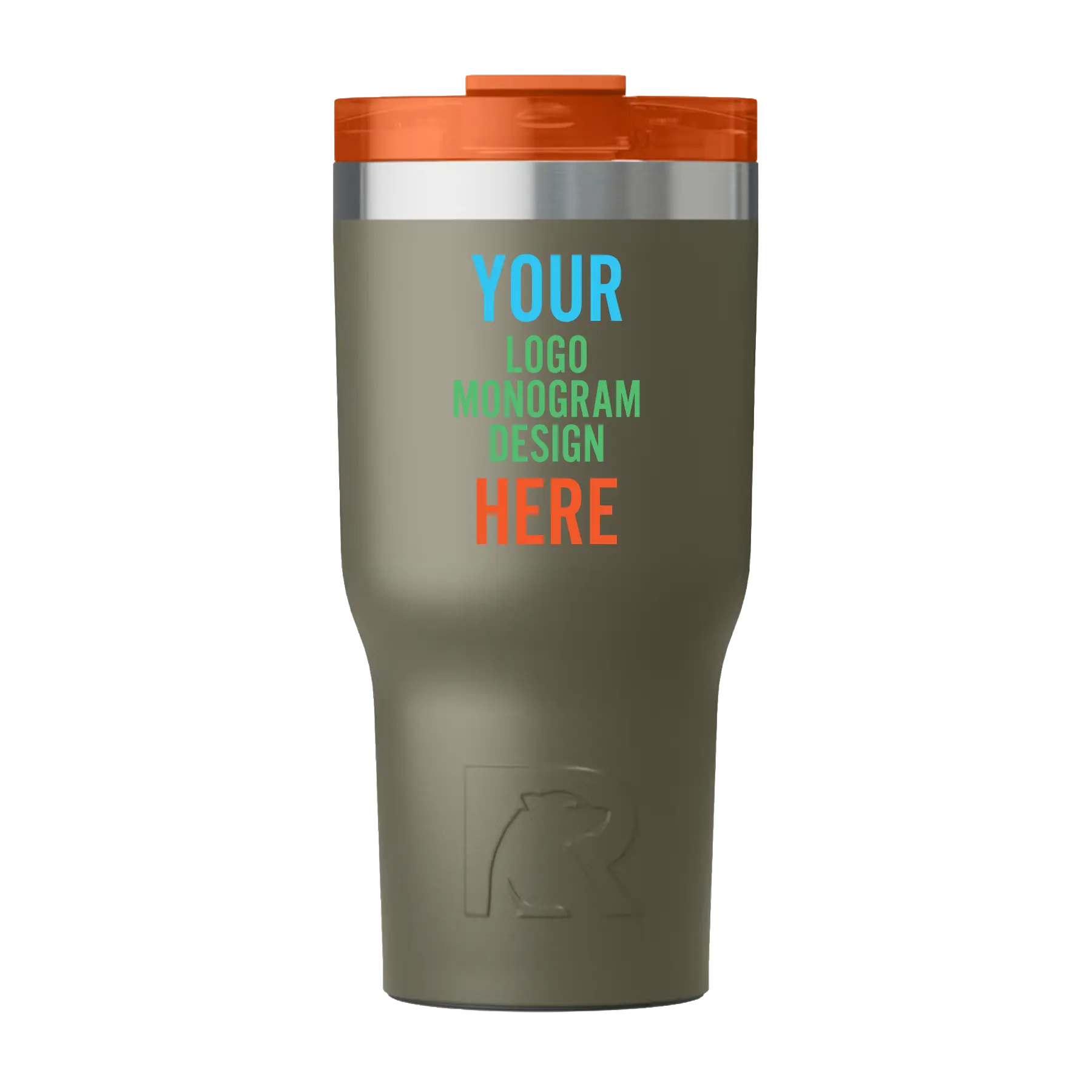Personalized trailblazer RTIC 20 oz Essential ceramic-lined tumbler with custom UV full color print logo, monogram, or design