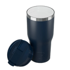 Ceramic-lined interior of navy RTIC 30 oz Everyday tumbler