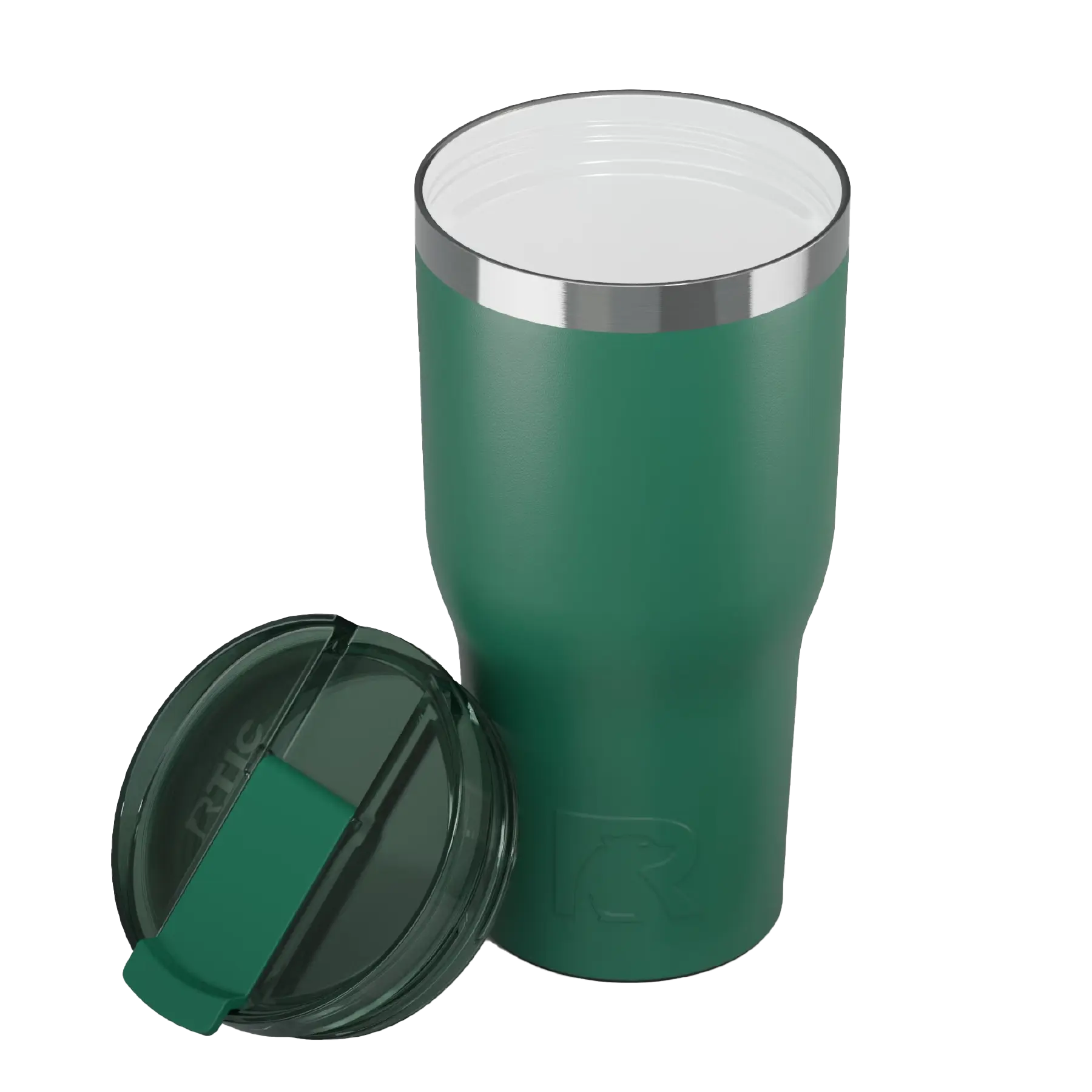 Ceramic-lined interior of pine tree RTIC 30 oz Everyday tumbler