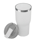 Ceramic-lined interior of white RTIC 30 oz Everyday tumbler