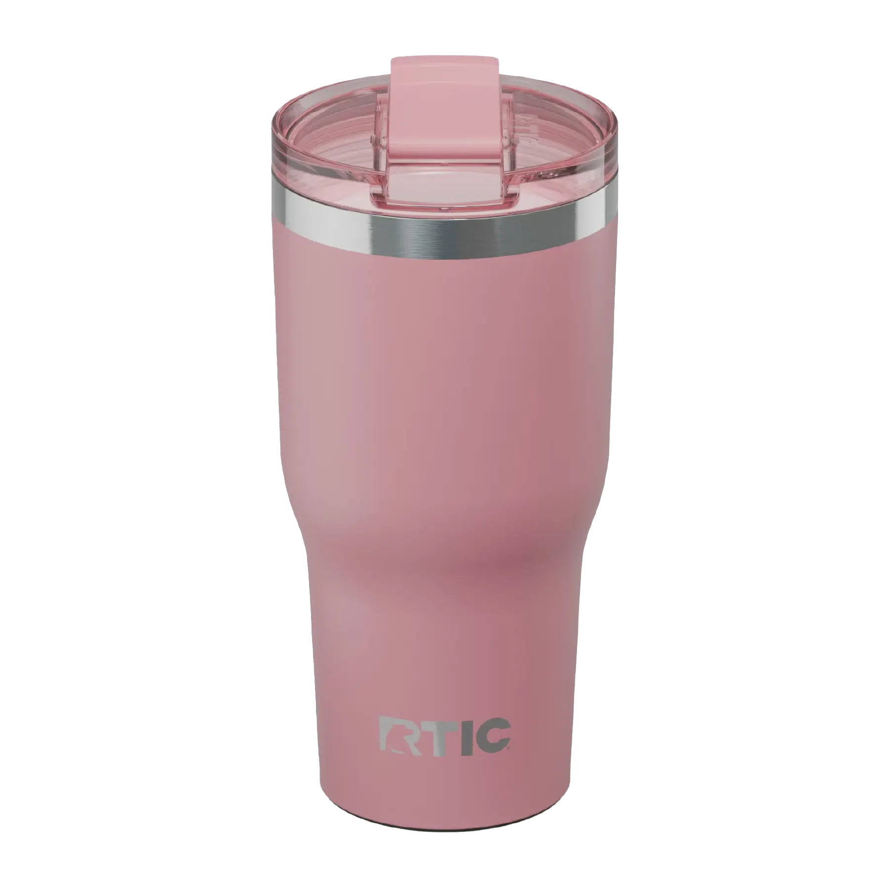 Spill-resistant travel lid for dusty rose RTIC 30 oz Essential tumbler
