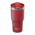 Spill-resistant travel lid for flag red RTIC 30 oz Essential tumbler