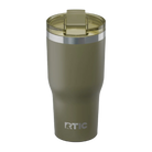 Spill-resistant travel lid for olive RTIC 30 oz Essential tumbler