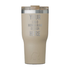 Personalized beach RTIC 30 oz Essential ceramic-lined tumbler with custom laser engraved logo, monogram, or design
