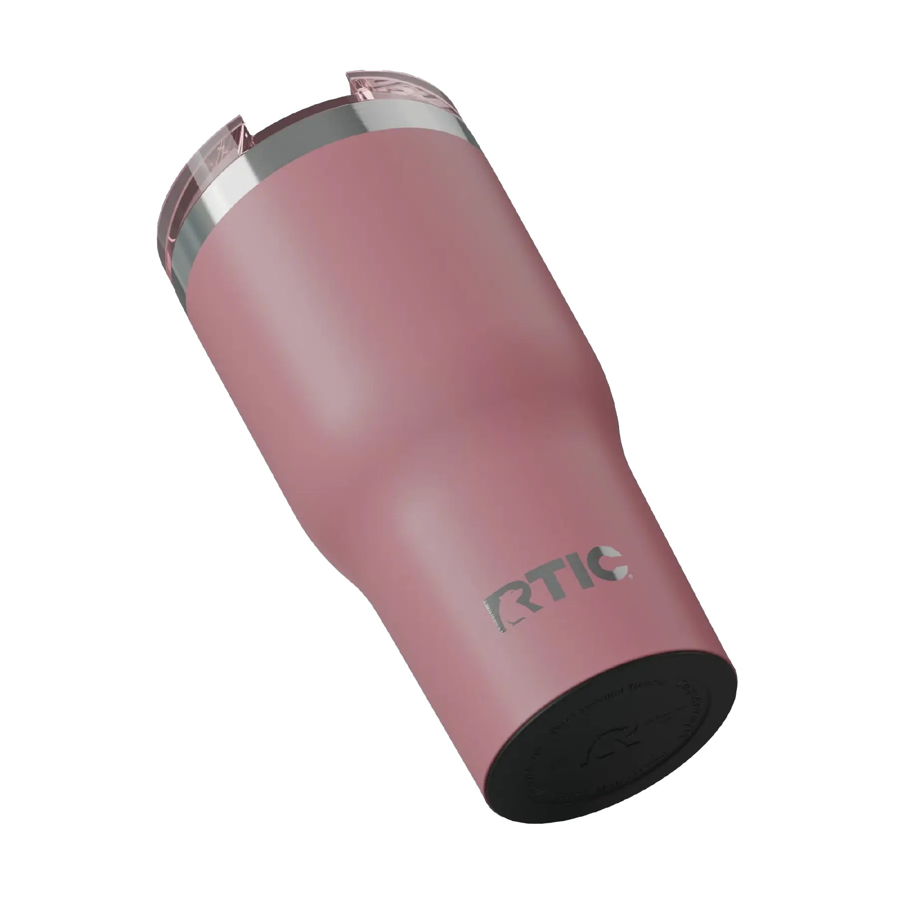 Built-in silicone anti-slip base on dusty rose RTIC 30 oz Essential tumbler