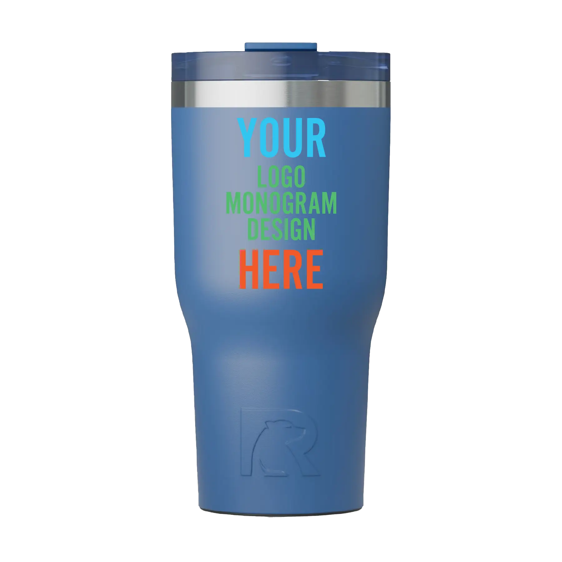 Personalized pond RTIC 30 oz Essential ceramic-lined tumbler with custom UV full color printed logo, monogram, or design