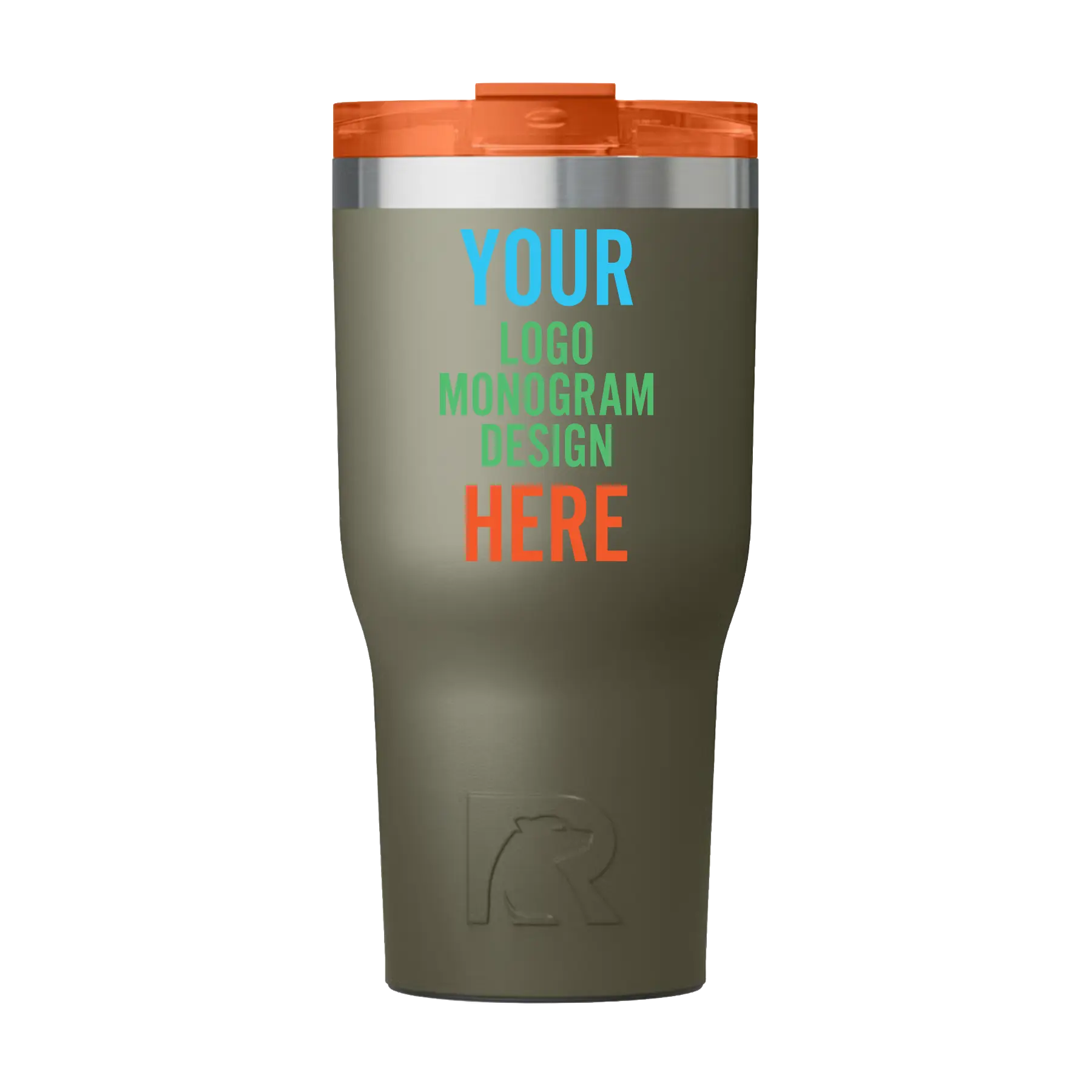 Personalized trailblazer RTIC 30 oz Essential ceramic-lined tumbler with custom UV full color print logo, monogram, or design